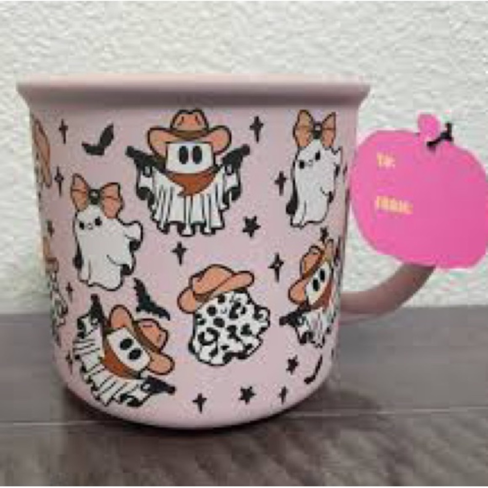 Cute Pink Cowgirl Ghost Mug